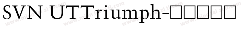 SVN UTTriumph字体转换